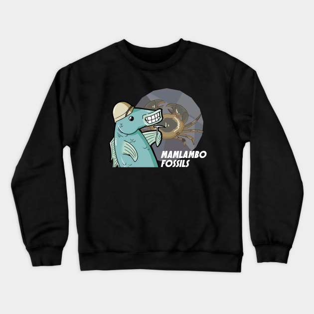 Mamlambo Fossils Crab Shirt Crewneck Sweatshirt by Mamlambo Fossils